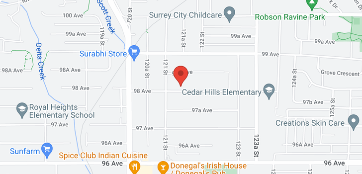 map of 12143 98 AVENUE